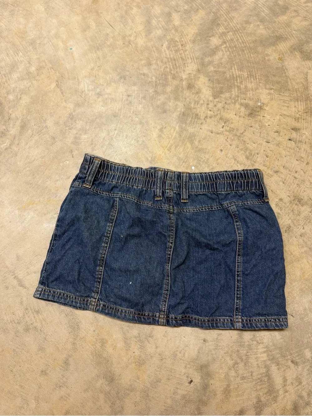 BDG Dark Blue Denim Cargo Mini Skort